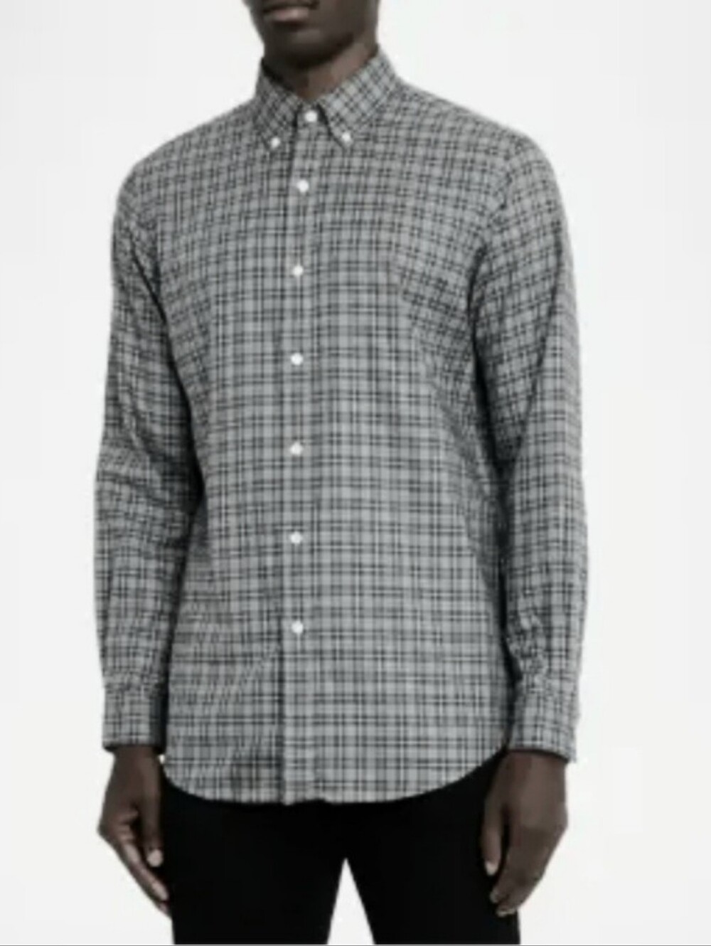 Ralph Lauren Shirt, Size L, Buttondown, B & W Checkered Plaid
